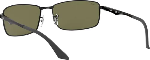 Vista 6 de Ray-Ban Gafas de sol rectangulares de metal RB3498 para hombre