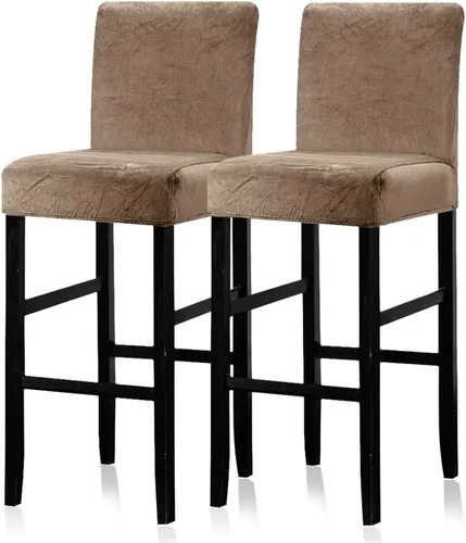 Vista 52 de Lellen - Fundas para taburete de bar de jacquard, fundas para silla de taburete de bar, fundas para silla de bar, fundas para taburete de bar