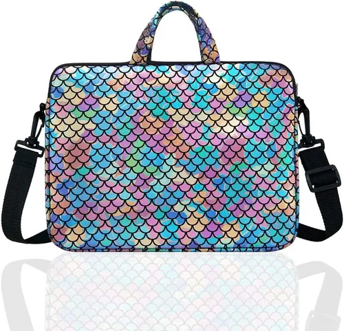 Vista 7 de 10.5 pulgadas portátil Ipad hombro bolsa de transporte caso para 9.6 "10" tableta/lector (azul)