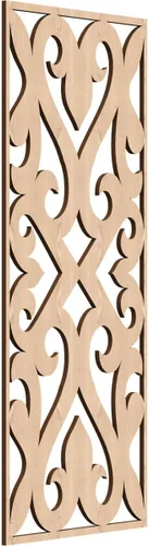 Vista 19 de Keene Paneles de pared decorativos de madera con calado, 9 3/8 pulgadas de ancho x 24 3/8 pulgadas de alto x 1/4 de alto, abedul Birch