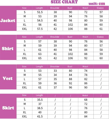 Vista 3 de Monika Sayori Yuri - Disfraz de uniforme para cosplay, conjunto completo de vestido de Halloween para niñas