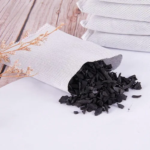 Vista 6 de Paquete de 10 bolsas de carbón activado absorbente de olores para basura, desodorante para auto, desodorante para zapatos, eliminador de olores