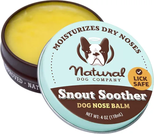 Vista 11 de Natural Dog Company Snout Soother Balm Tin 1 oz – Bálsamo para nariz de perro completamente natural para narices secas y agrietadas – Bálsamo