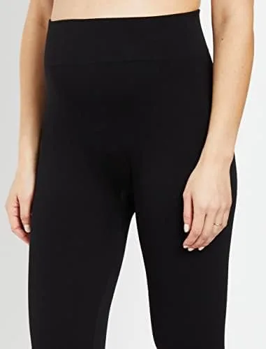 Vista 3 de Motherhood Maternity Leggings de forro polar para mujer