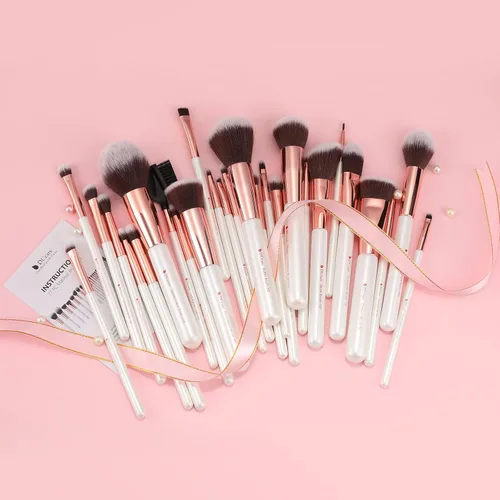 Vista 2 de DUcare Juego de brochas de maquillaje profesional 27 piezas+peine de pestañas