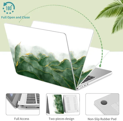 Vista 2 de Funda delgada para laptop compatible con MacBook Pro de 16 pulgadas modelos 2021-2025 M3 A2991 M2 A2780 M1 A2485 A3403 A3186, bonita funda