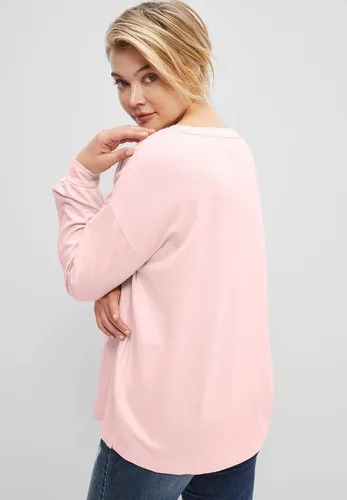 Vista 3 de Ellos Sudadera tipo túnica con mangas tipo blusón de talla grande para mujer