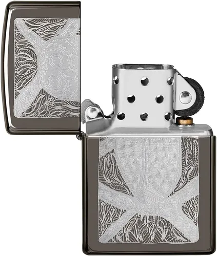 Vista 4 de Zippo John Smith - Encendedor de bolsillo con diseño de búho Gumbula