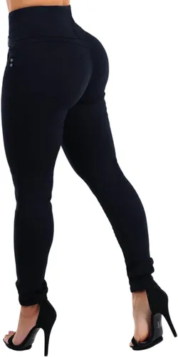 Vista 10 de Moda Xpress Jeans ajustados con levantamiento de glúteos para mujer, jeans Levanta Cola de cintura alta 10034c_tp1589dblu Azul oscuro