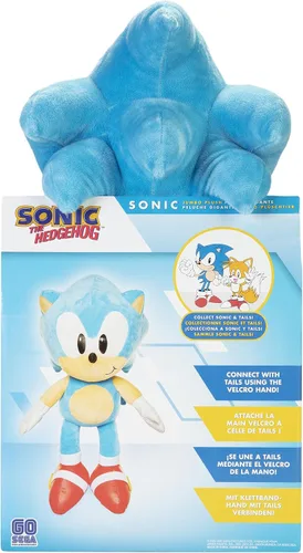 Vista 8 de JAKKS Pacific Sonic The Hedgehog Sonic Jumbo - Peluche de 18 pulgadas de alto
