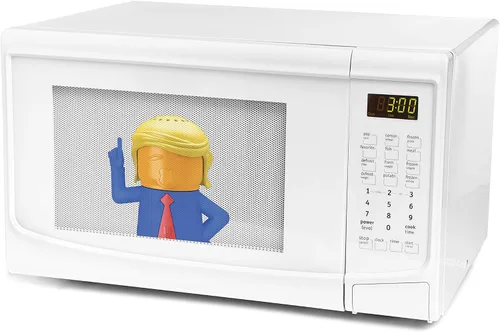 Vista 5 de Limpiador de vapor para microondas Angry POTUS Presidential Blue, es ENORME
