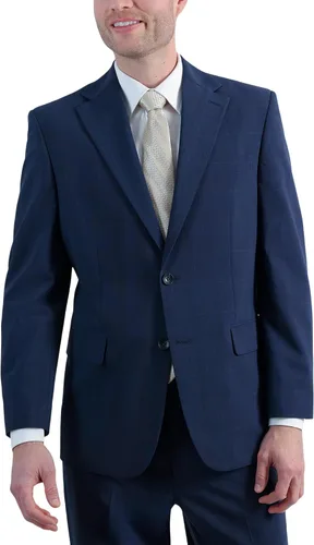 Vista 19 de Haggar JMH Classic Fit Premium Stretch Suit Pantalones y chaquetas separados para hombre Rayas negras