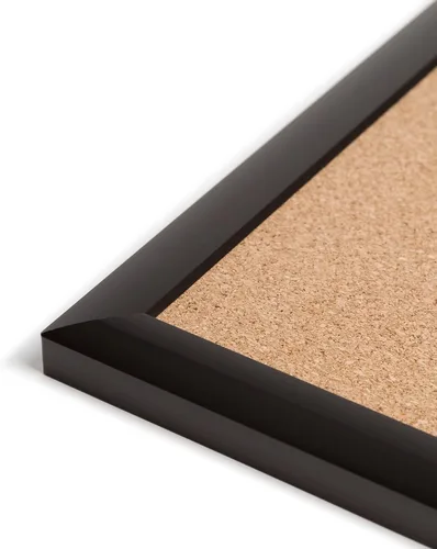 Vista 7 de U Brands Tablón de anuncios de corcho con marco de aluminio negro, 70 x 47, superficie natural