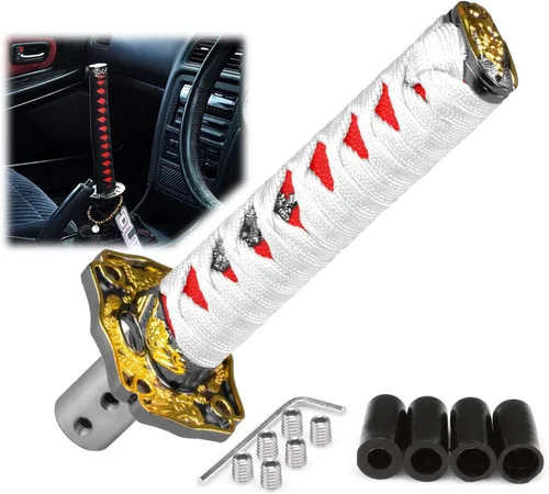 Vista 14 de EZAUTOWRAP Espada Samurai 5.9 pulgadas., 10cm, Negro Blanco