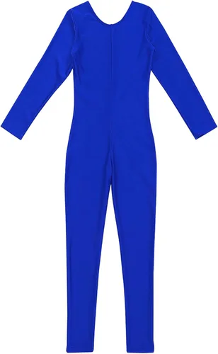 Vista 3 de Body de gimnasia de longitud completa para niñas, para danza, sin pies, sin costuras, elástico, activo