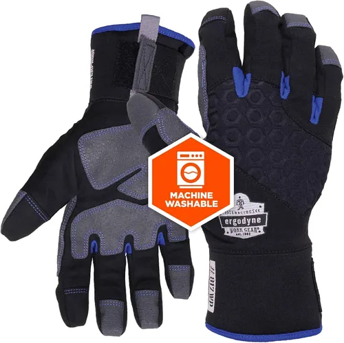 Vista 7 de Ergodyne Proflex 817 WP guante térmico aislante de utilidad, impermeable, color negro