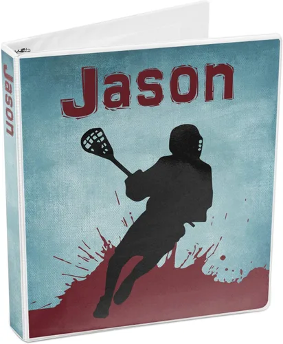 Vista 4 de Carpeta personalizada de 3 anillas Lacrosse - 1 pulgada