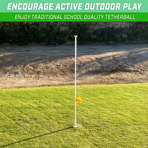Vista 3 de GoSports - Juego de Tetherball de Patio - Tetherball al Aire Libre de Tamaño Completo
