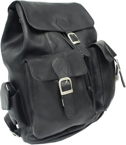 Vista 3 de Piel piel Grande buckle-flap Mochila