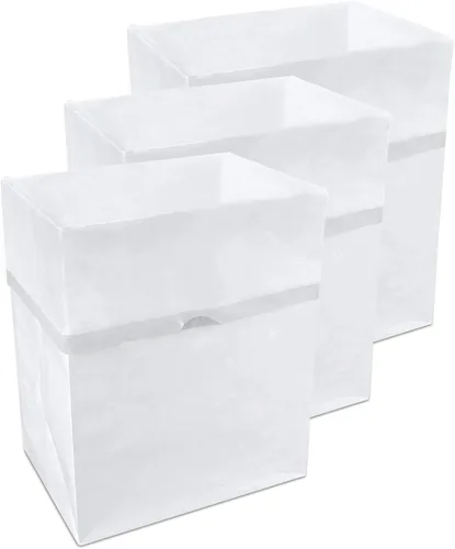 Vista 17 de Clean Cubes Botes de basura desechables de 13 galones (paquete de 3) con bolsas bajas, contenedores plegables de basura y reciclaje para fiestas