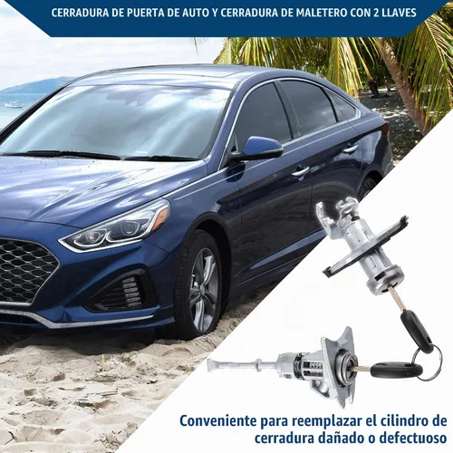 Vista 3 de 81970-3SA00 81250-3SA00 / Interruptor de encendido del cilindro de bloqueo completo para Hyundai Sonata 2009-2014 / Cilindro de bloqueo de puerta