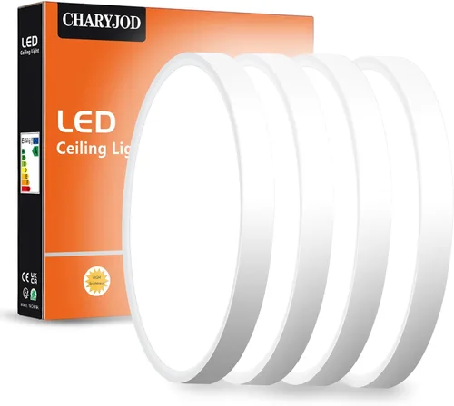 Vista 15 de Lámpara de techo LED de montaje empotrado, luz de techo de perfil bajo de 9 Blanco