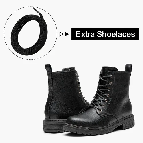 Vista 5 de Vepose Botines de combate clásicos con cordones 962223 para mujer