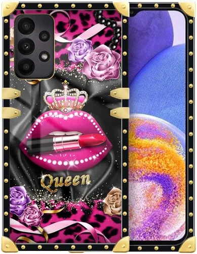 Vista 106 de Funda compatible con Samsung Galaxy A03S 4G, TPU suave de lujo y parte trasera de policarbonato duro para niñas y mujeres, funda protectora a prueba