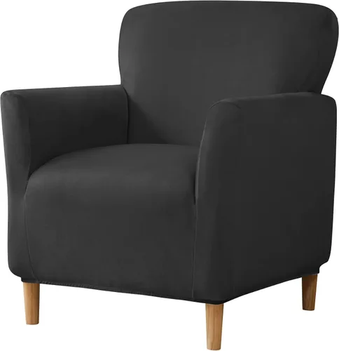 Vista 9 de LiveGo - Funda elástica para sillón de mediados de siglo moderno de 1 pieza, fundas de acento de jacquard para silla con brazos, fundas impermeables
