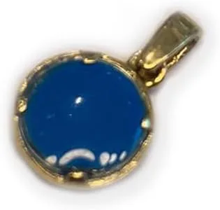 Vista 6 de Jewelry, Solid 14k Gold Jewish Jewelry Pendant Blue Crystal Evil Eye Protection Charm Necklace for Women & Men Spiritual Amulet Good Luck Jewelry