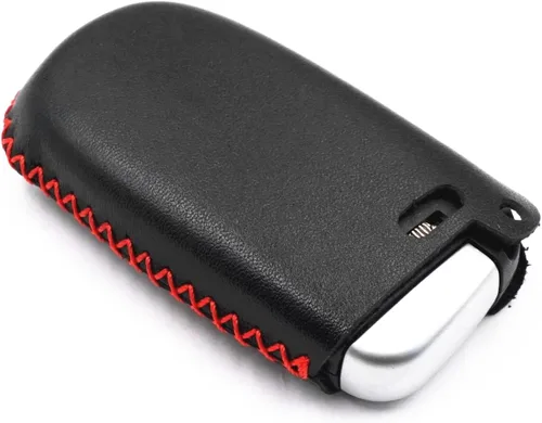 Vista 7 de Funda de cuero con 5 botones para Dodge Journey Durango Challenger Charger Jeep Grand Cherokee Chrysler 300 (negro)