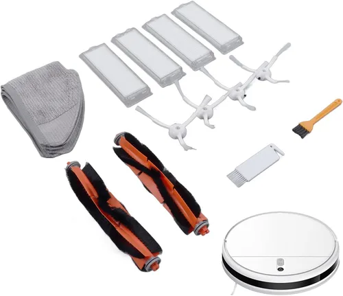 Vista 3 de Qiilu Kit de cepillo de repuesto para trapeador de aspirador robot 2 Lite 2 MJSTL MJST1S, 16 piezas, material ABS