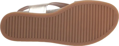 Vista 4 de Aerosoles Sandalias planas Cele para mujer, PU dorado suave, 9, PU de oro suave