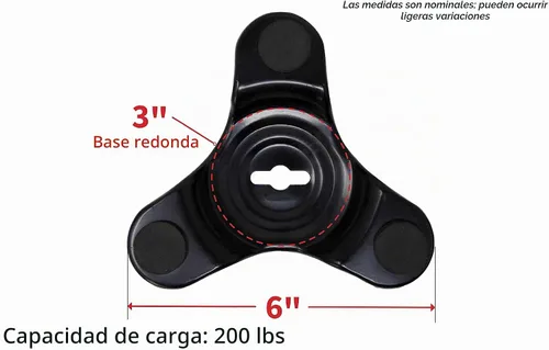 Vista 5 de Shepherd Hardware Plataforma móvil triangular, capacidad de 250 lb, giro de 360°, para mover muebles pesados, electrodomésticos, sofá, gabinete