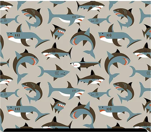 Vista 14 de HTV con estampado de animales (19.66 x 36 pulgadas) - Leopardo arcoíris
