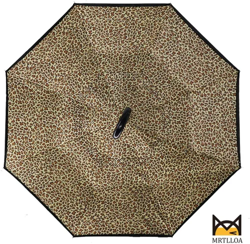 Vista 197 de MRTLLOA - Paraguas invertido de gran tamaño de 40/49/56 pulgadas - Sombrilla doble capa resistente al viento, con mango en forma de C y tamaño golf