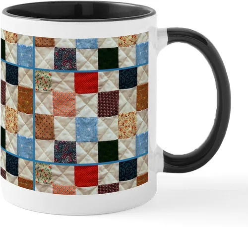 Vista 14 de CafePress I'd Rather Be Quilting Mug Taza de café de cerámica de 11 oz (11.0 fl oz)