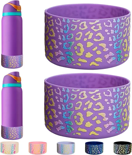Vista 15 de WK IEASON 2 fundas de silicona para botella de agua Owala, base protectora para botella de agua Owala FreeSip Twist y Flip Flask accesorios