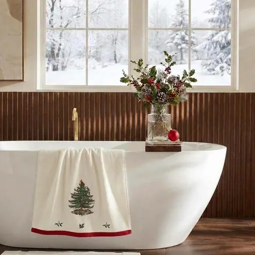 Vista 11 de Spode - Paquete de 2 toallas navideñas para dedos, suaves y absorbentes