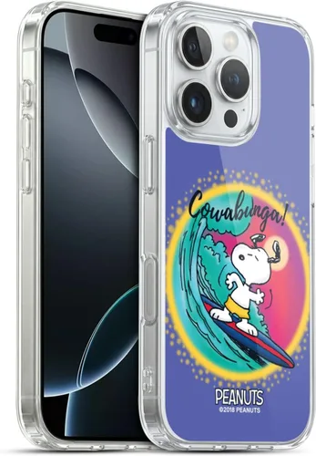 Vista 129 de Head Case Designs Funda de gel con licencia oficial de Peanuts Beach Surf Snoopy Boardwalk Airbrush [protección de grado militar] compatible