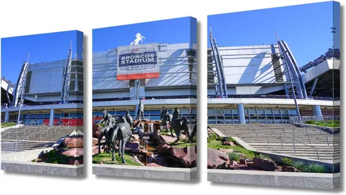 Vista 25 de TUMOVO American Major Baseball - Lienzo decorativo para pared, diseño de estadio de los Bravos, 3 piezas, arte de pared de Filadelfia, cuadros