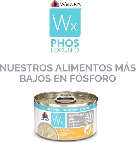 Vista 7 de Weruva Wx Phos - Alimento húmedo natural para gatos, nuestras fórmulas de fósforo más bajas