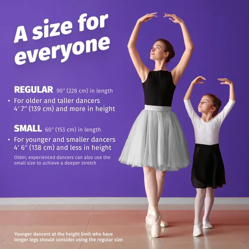 Vista 3 de The PlumBand - Banda elástica para baile y ballet, paquete premium listo para regalo, tamaños para niños y adultos, mejora tu spagat, flexibilidad