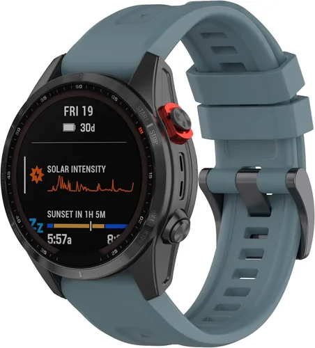Vista 11 de Compatible con Garmin Quatix 7 Pro Bands, Forerunner 965 955 945 Correas de reloj de repuesto de silicona para Garmin Epix Pro 1.850 in/Fenix