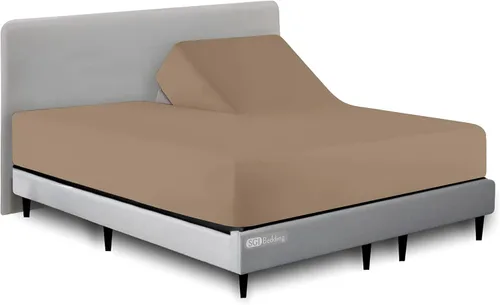 Vista 17 de SGI bedding Sábana bajera ajustable Queen Split Top de 28 pulgadas con cabezal flexible SOLO 100% algodón egipcio 1000 hilos Sábana bajera Flex Top