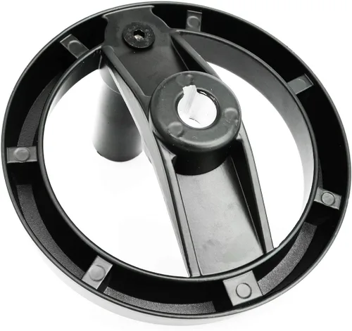 Vista 4 de heyous Rueda de mano plegable con mango giratorio plegable para fresadora, color negro