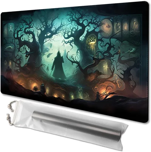 Vista 19 de MTG - Tapete de juego tamaño 24 x 14 pulgadas, bolsas de almacenamiento gratuitas, respaldo antideslizante, impresión, ideal para entusiastas