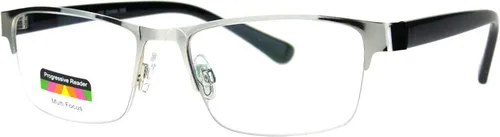 Vista 6 de Gafas de lectura progresivas de enfoque múltiple 3 poderes en 1 lector rectángulo medio borde