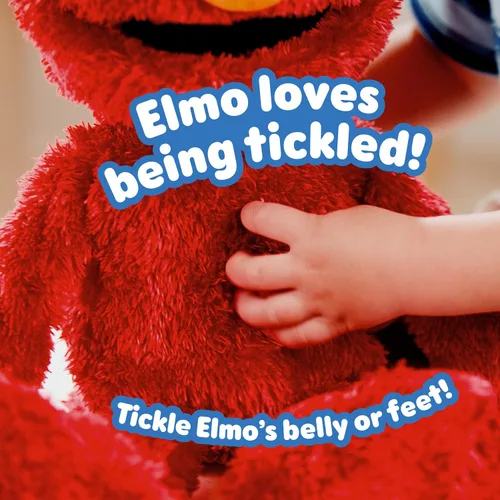 Vista 5 de Sesame Street Tickle Me Elmo Giggle Max 18-Inch Interactive Plush Toy