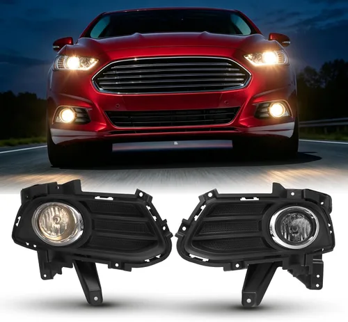 Vista 2 de CPW Luces antiniebla compatibles con Ford Fusion 2013, 2014, 2015, 2016, luces antiniebla de conducción + interruptor + kit de cableado